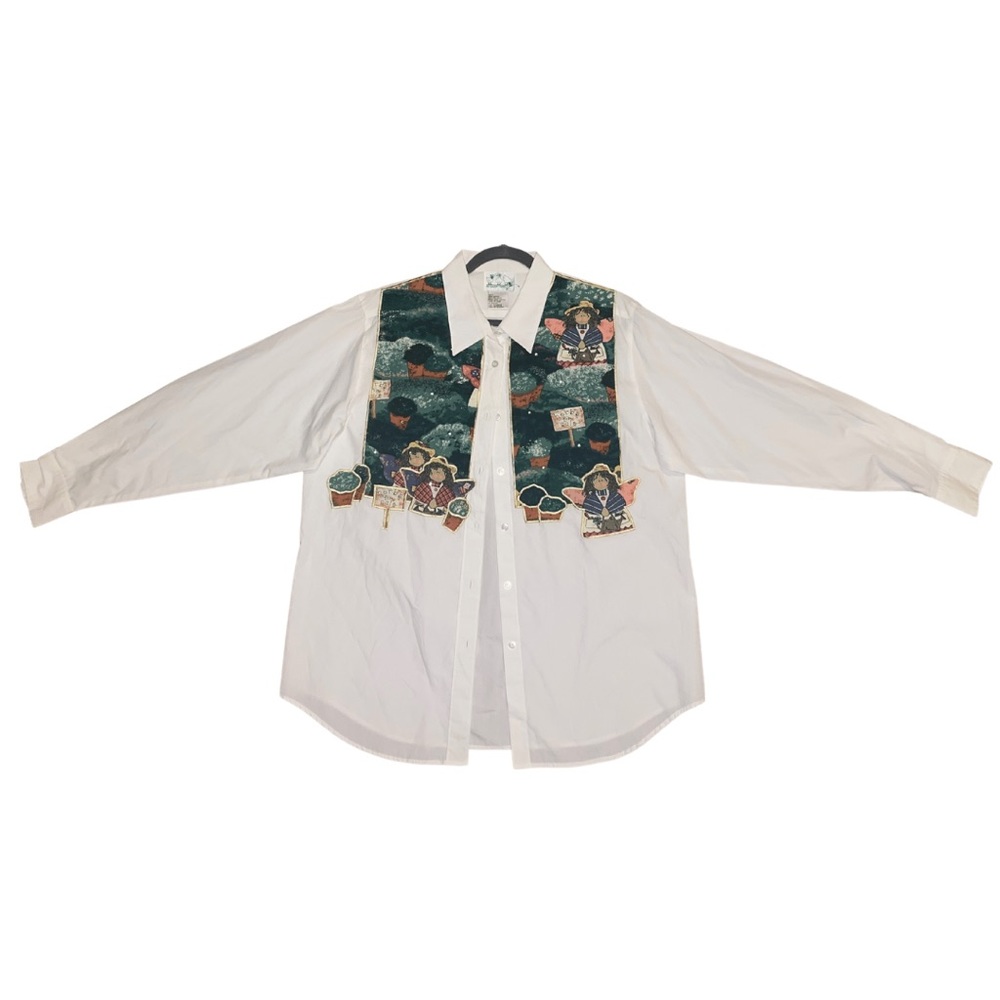 Vintage White Button Down Shirt